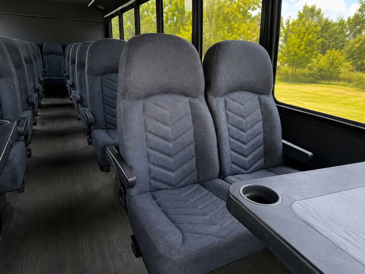 18 passenger minibus inside