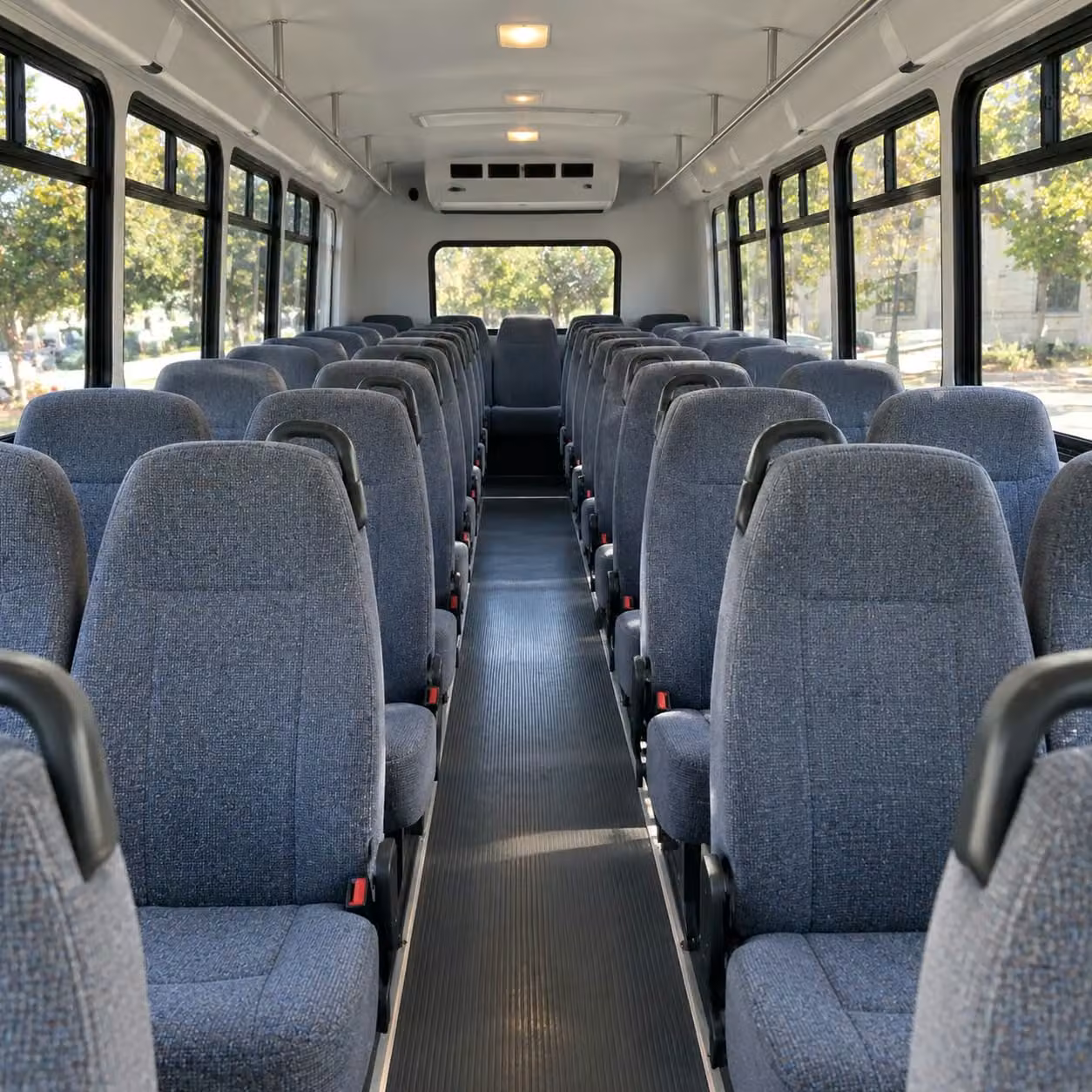 28 passenger minibus interior