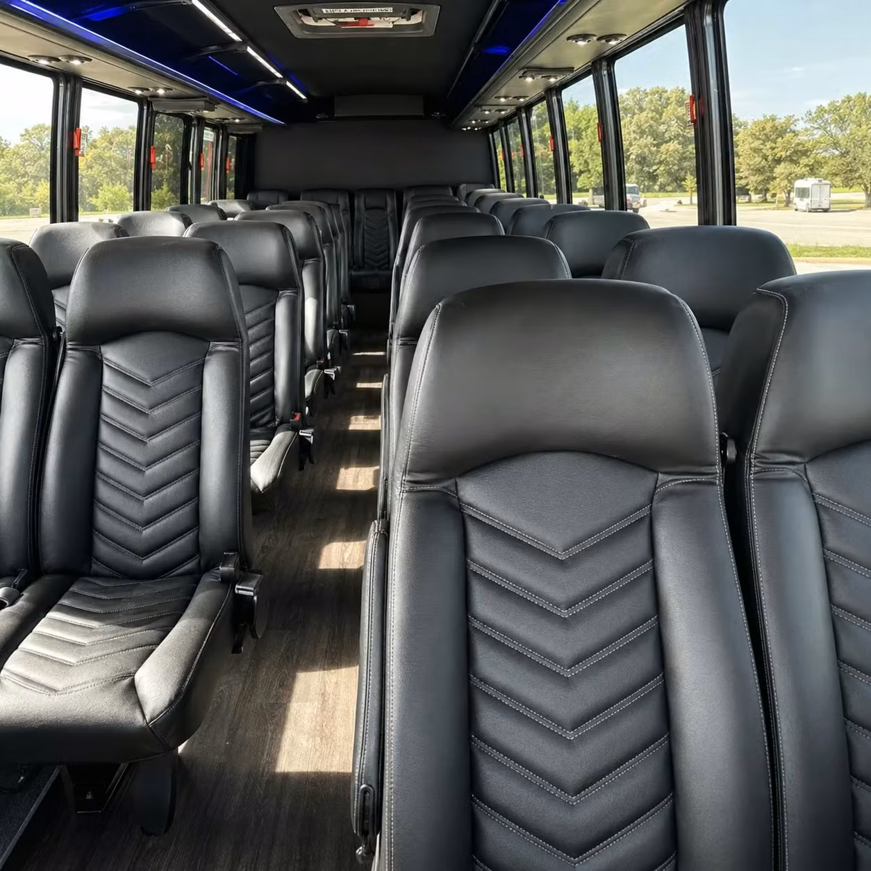 35 passenger minibus interior