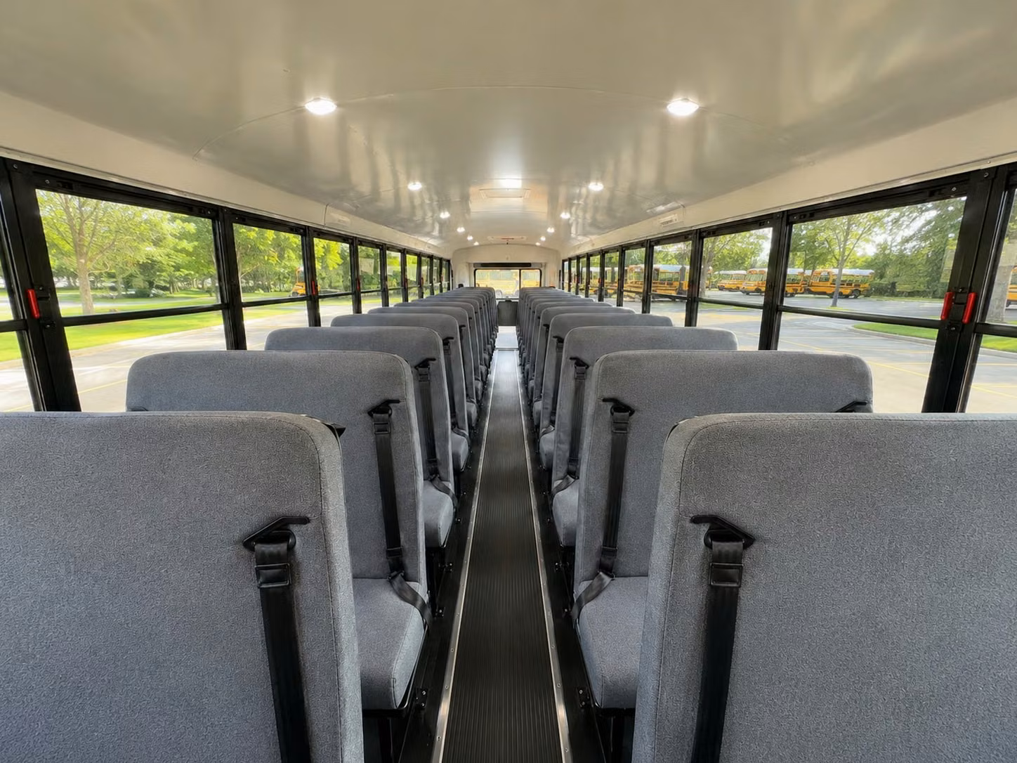 school bus inside